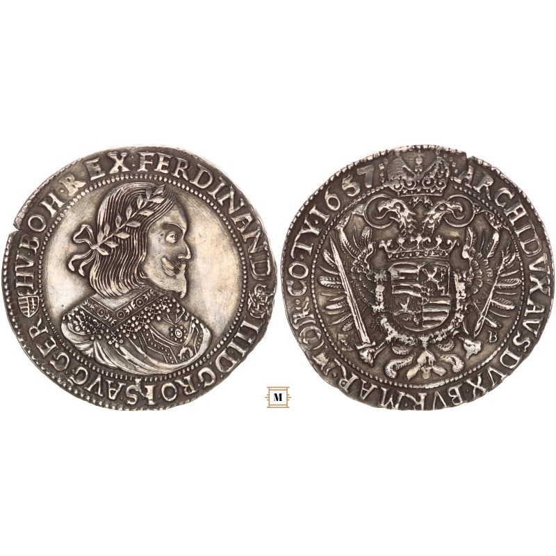 III. Ferdinánd tallér 1657 KB